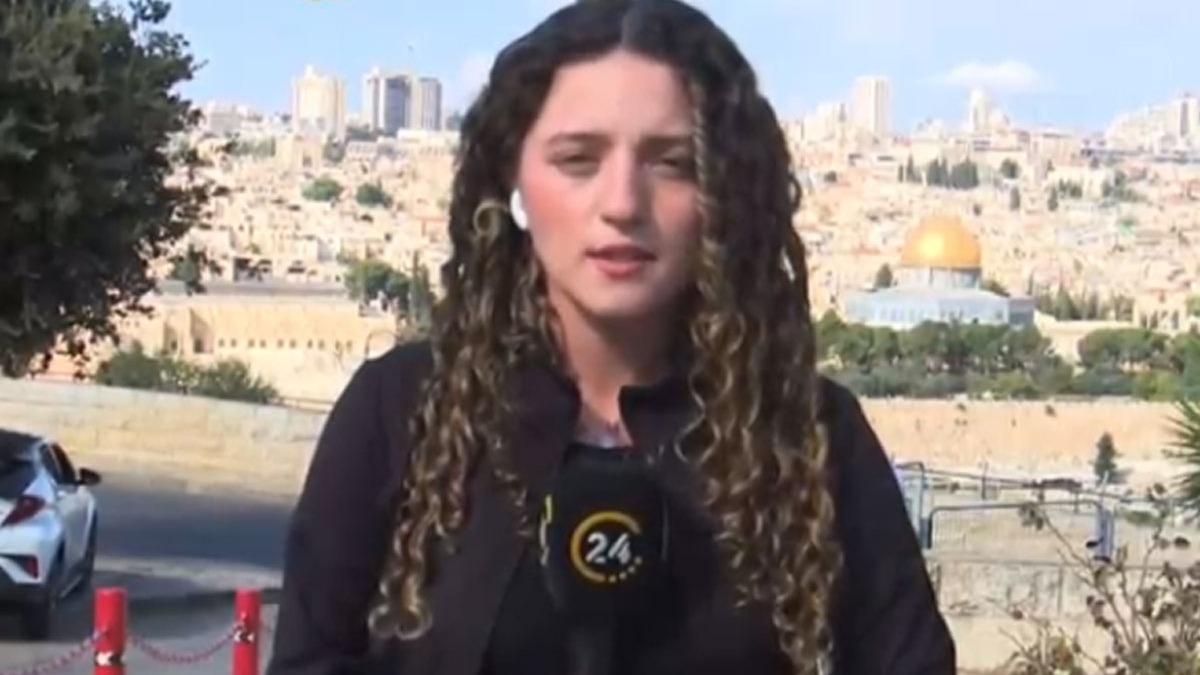 Genel greve giden Filistinliler sokaklara akn etti! 24 TV ekibi snr hattndan son durumu aktard