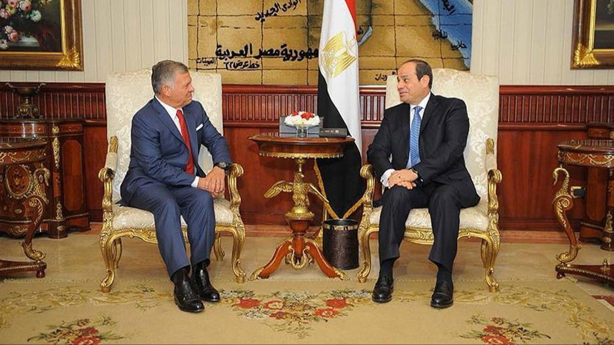 Abdulfettah es-Sisi, Ürdün Kralı 2. Abdullah ile Gazze'deki askeri gerilimi görüştü