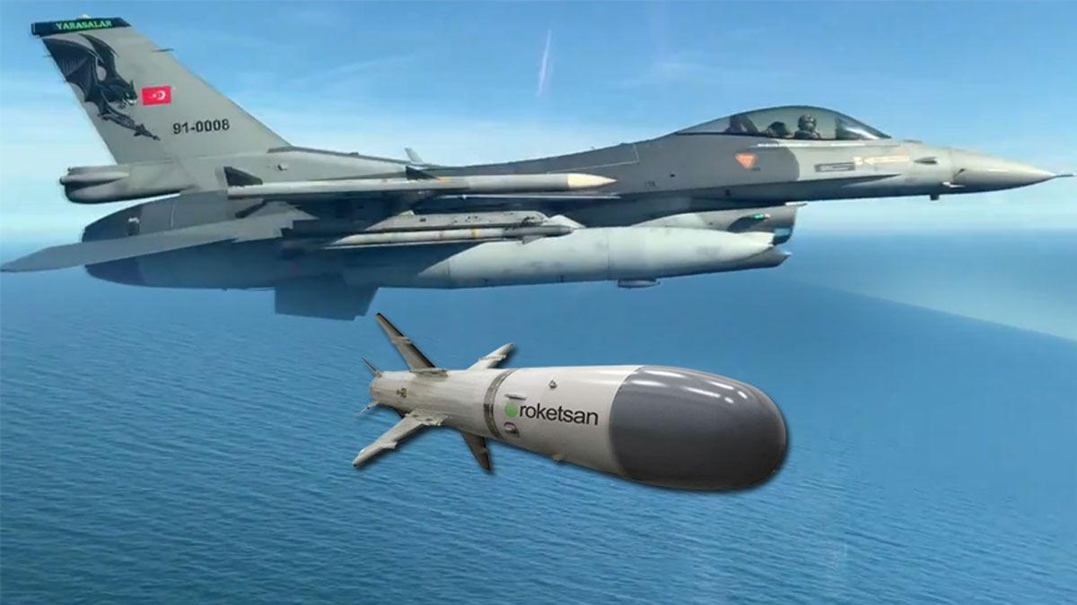 ''Atmaca'' Trk F-16'larn kanatlarnn altna giriyor! 