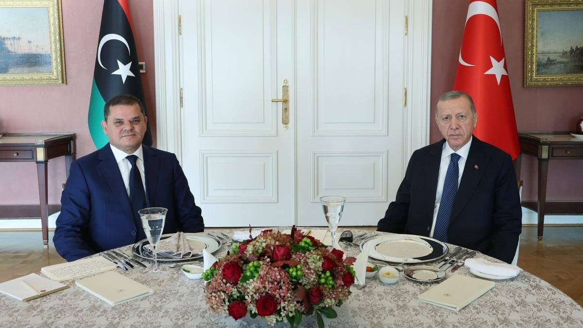Cumhurbakan Erdoan, Libya Babakan Dibeybe'yi kabul etti