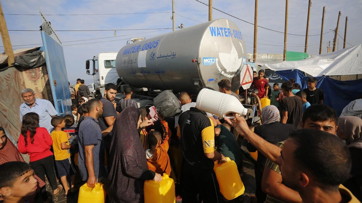 Gazze'de su krizi: Gnde 2 saatliine kaplar alyor
