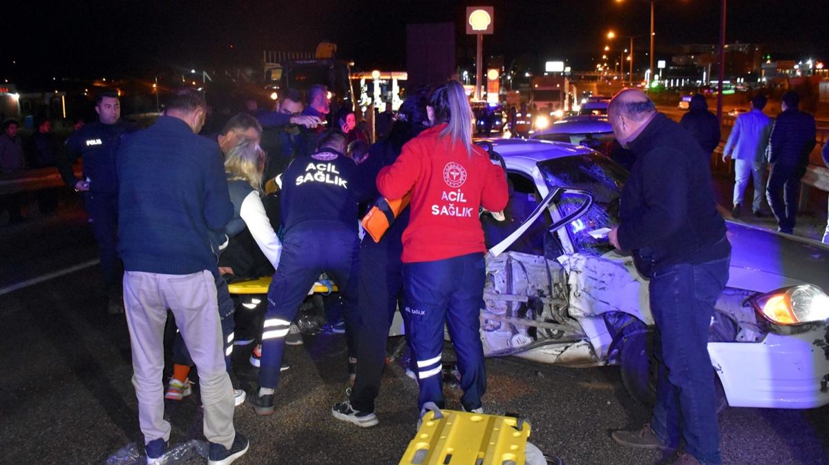 Krkkale'de zincirleme trafik kazas: 3 ara birbirine girdi