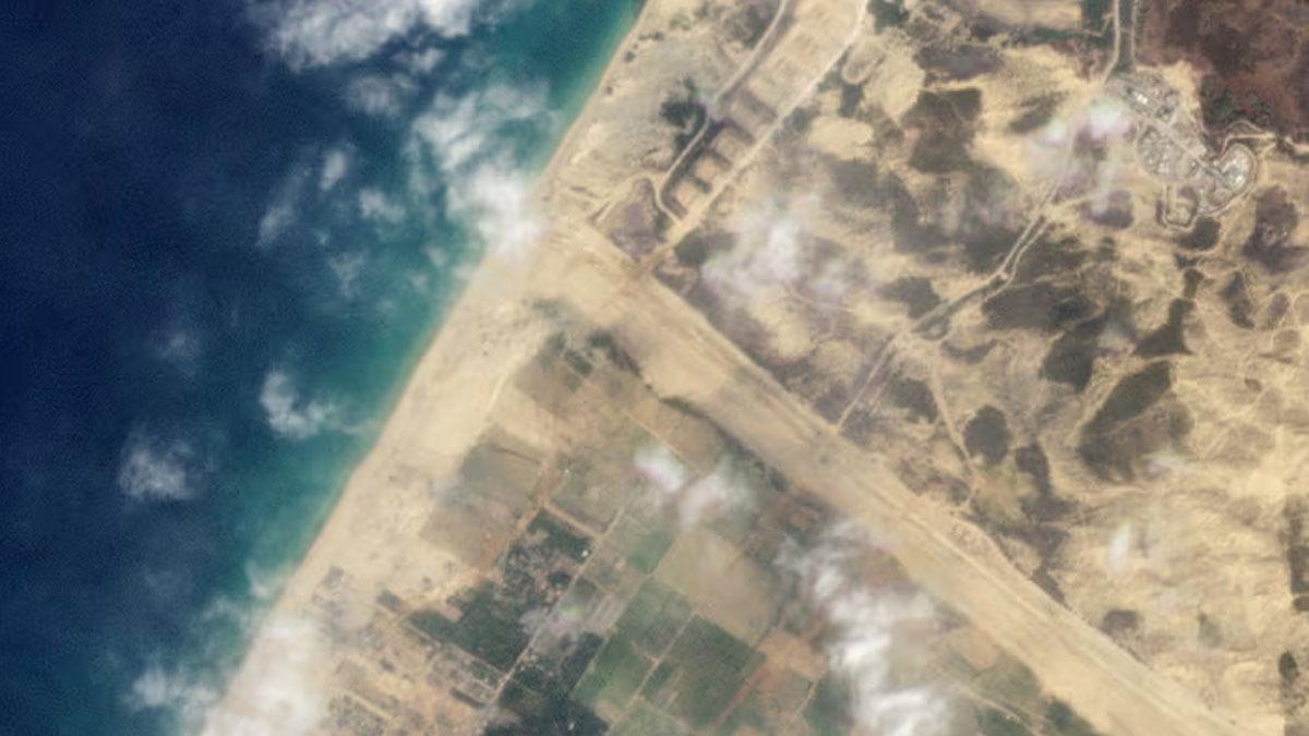 1000'den fazla krater bulunuyor! srail'in Gazze'deki ykm uzaydan grlyor