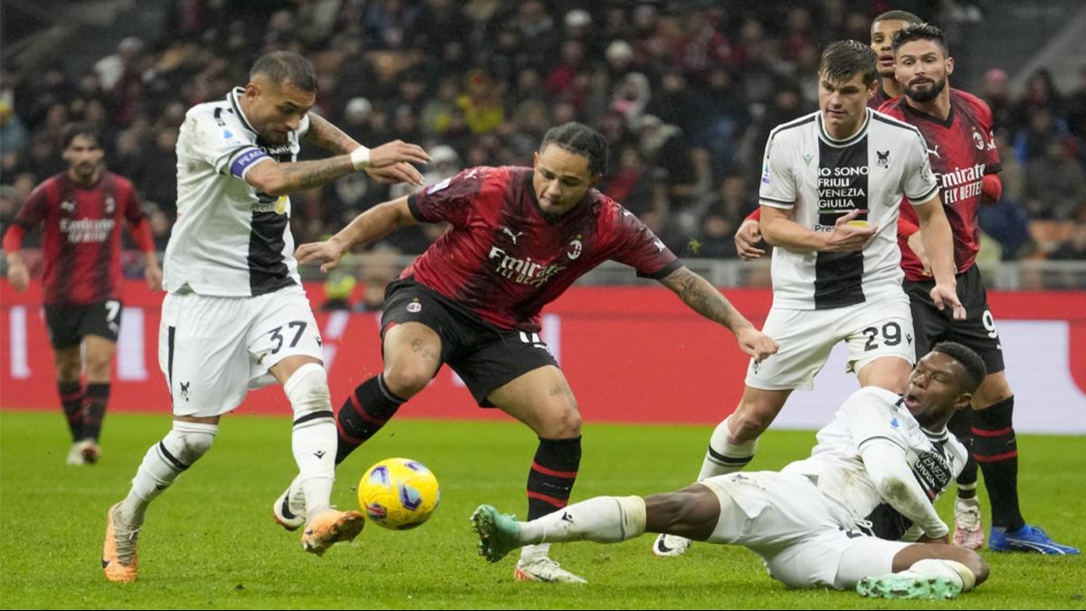 Udinese ilk galibiyetini Milan'a kar ald