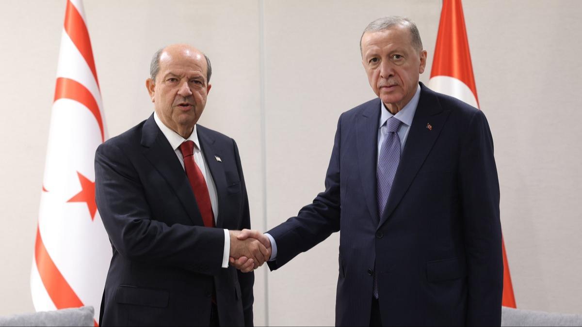Cumhurbakan Erdoan KKTC Cumhurbakan Tatar ile grt