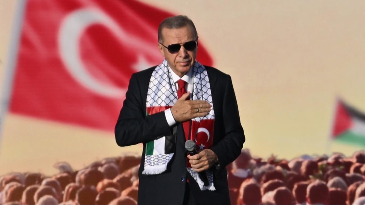 Cumhurbakan Erdoan'dan Filistinli mazlumlar iin youn diplomasi