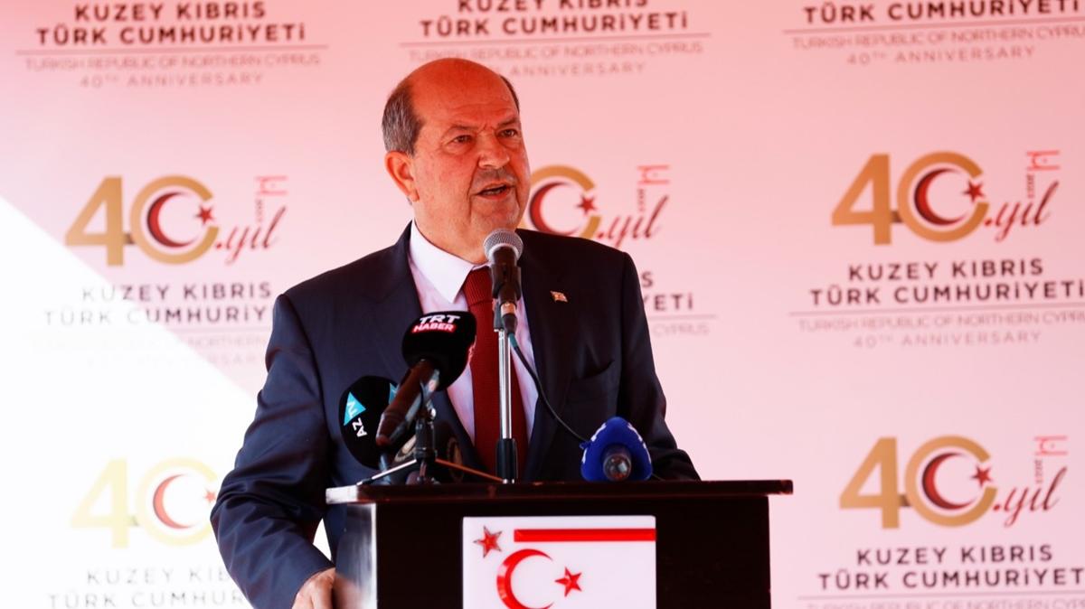 KKTC Cumhurbaşkanı Tatar: Cumhurbaşkanı Erdoğan'ın verdiği mesajlar bize güç veriyor