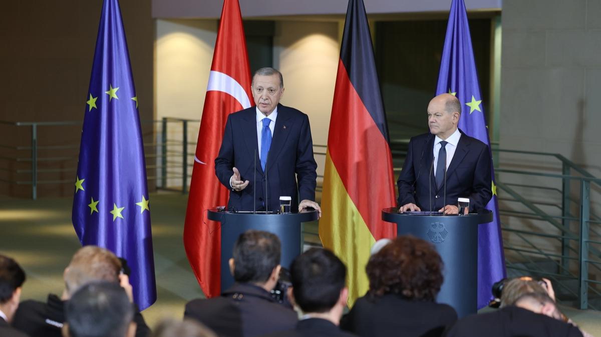 Almanya'da Gazze diplomasisi! Cumhurbaşkanı Erdoğan: İsrail'e borçlu olanlar rahat konuşamıyor