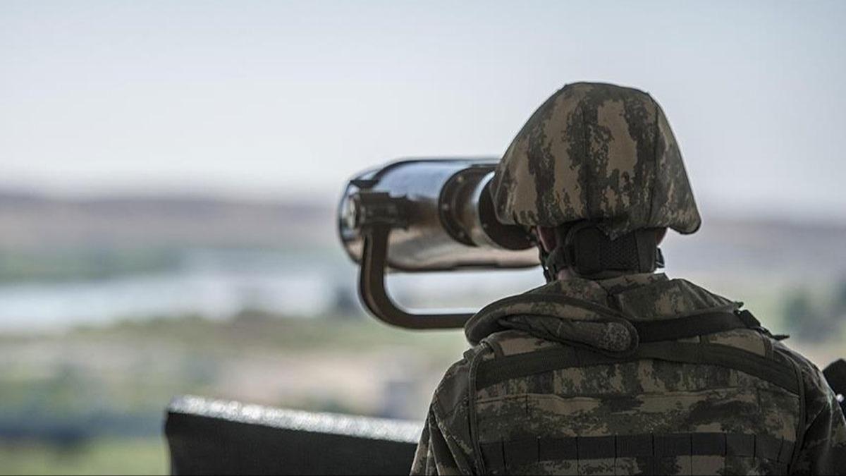Suriye snrndan Trkiyeye  girmeye alan PKK'l terrist yakaland