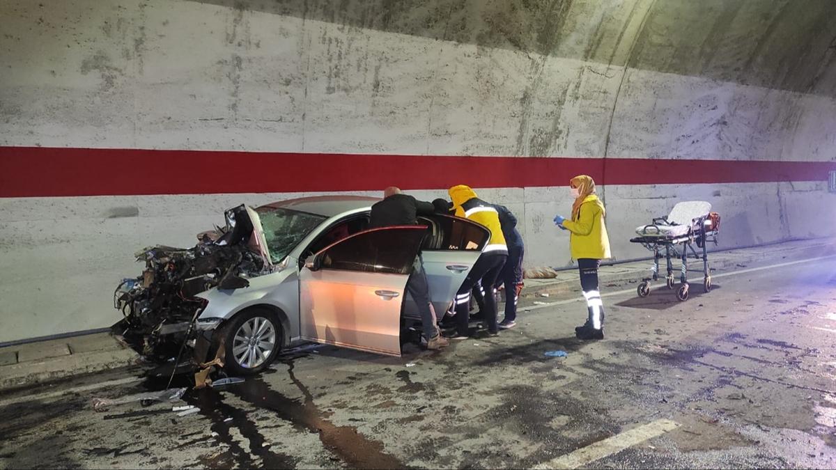 Ovit Tüneli'nde trafik kazası