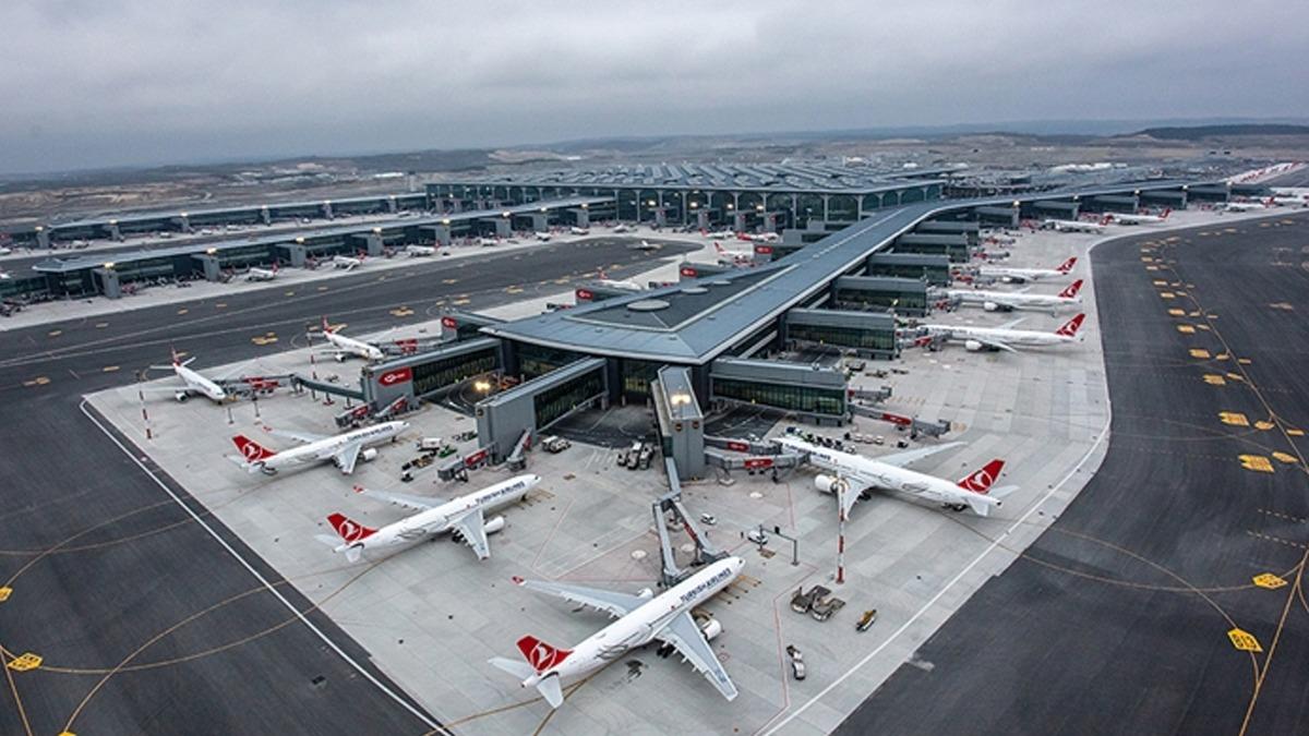 stanbul'daki havalimanlarnda yolcu saylarnda art
