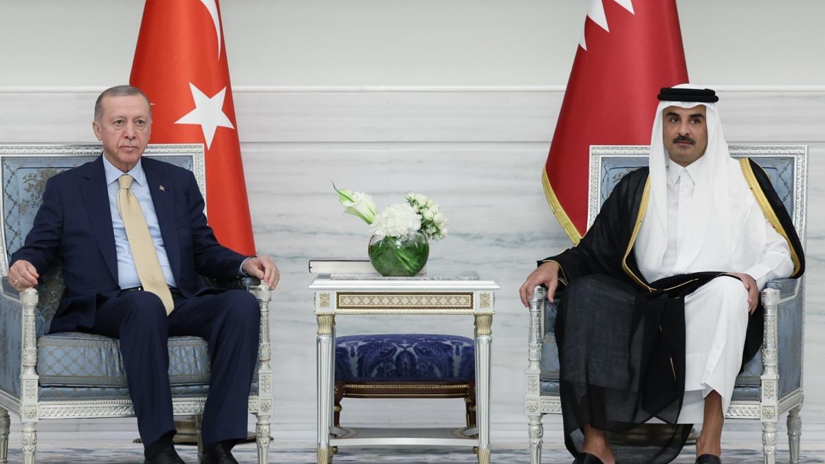 Cumhurbaşkanı Erdoğan'dan Katar'da ''Gazze'' diplomasisi