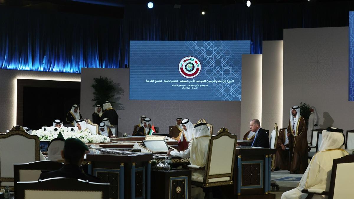 Cumhurbakan Erdoan, Katar'da arsn yineledi: Sorumluluk almaya hazrz