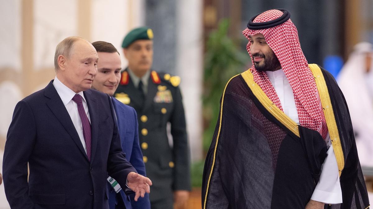Putin, Bin Selman ile Riyad'da grt