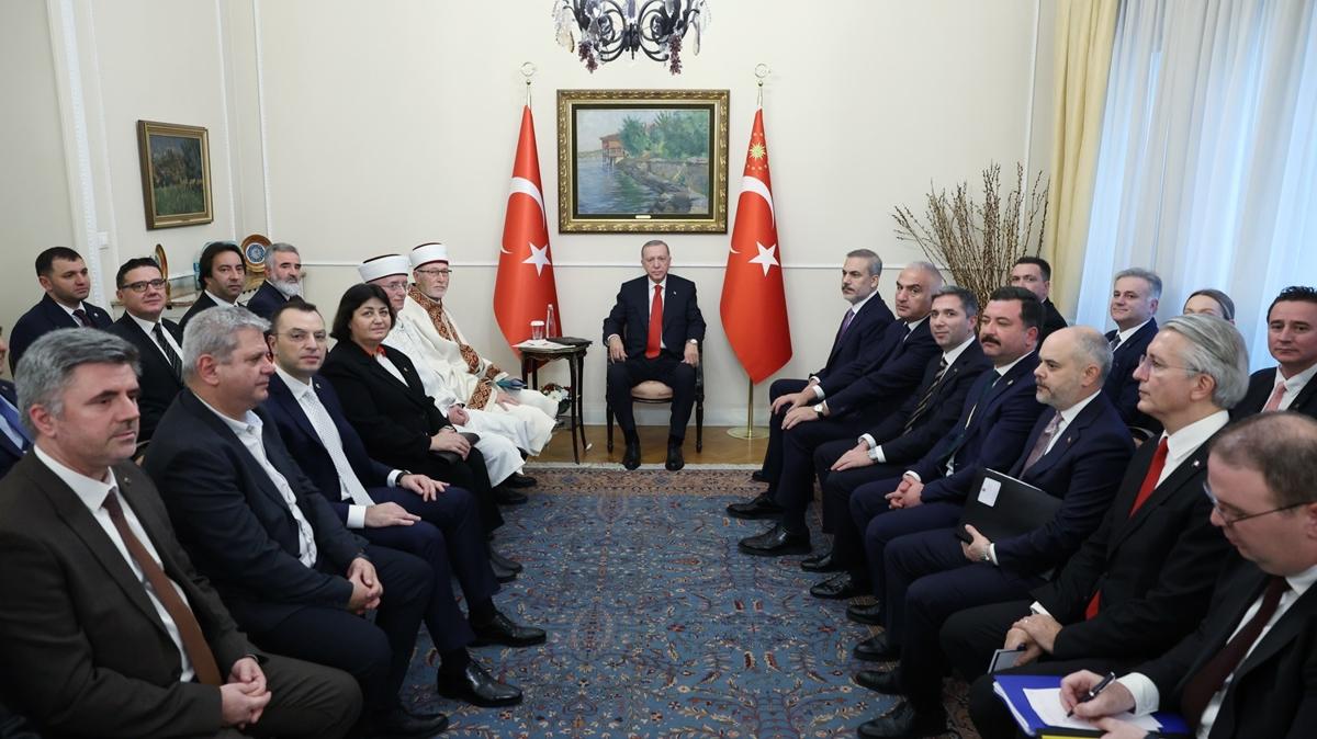 Cumhurbakan Erdoan Bat Trakya Trk Aznl Danma Kurulu yelerini kabul etti