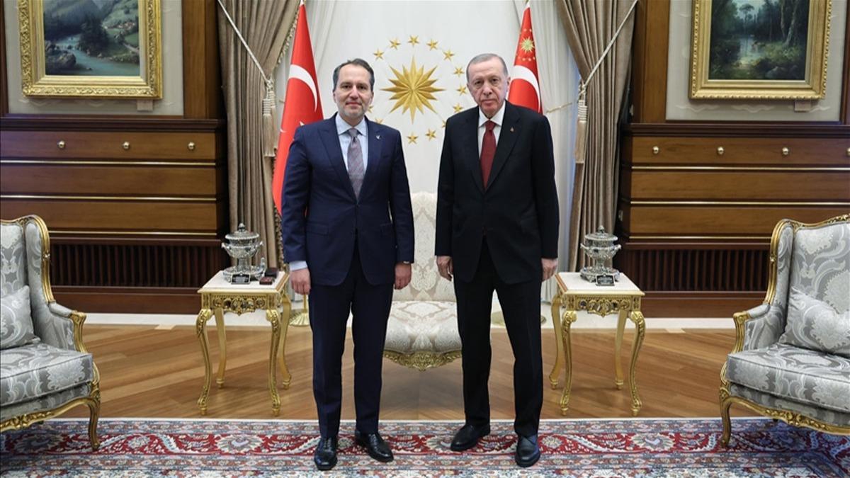 Cumhurbakan Erdoan, saat 17.00'da Yeniden Refah Partisi Genel Bakan Erbakan' kabul edecek