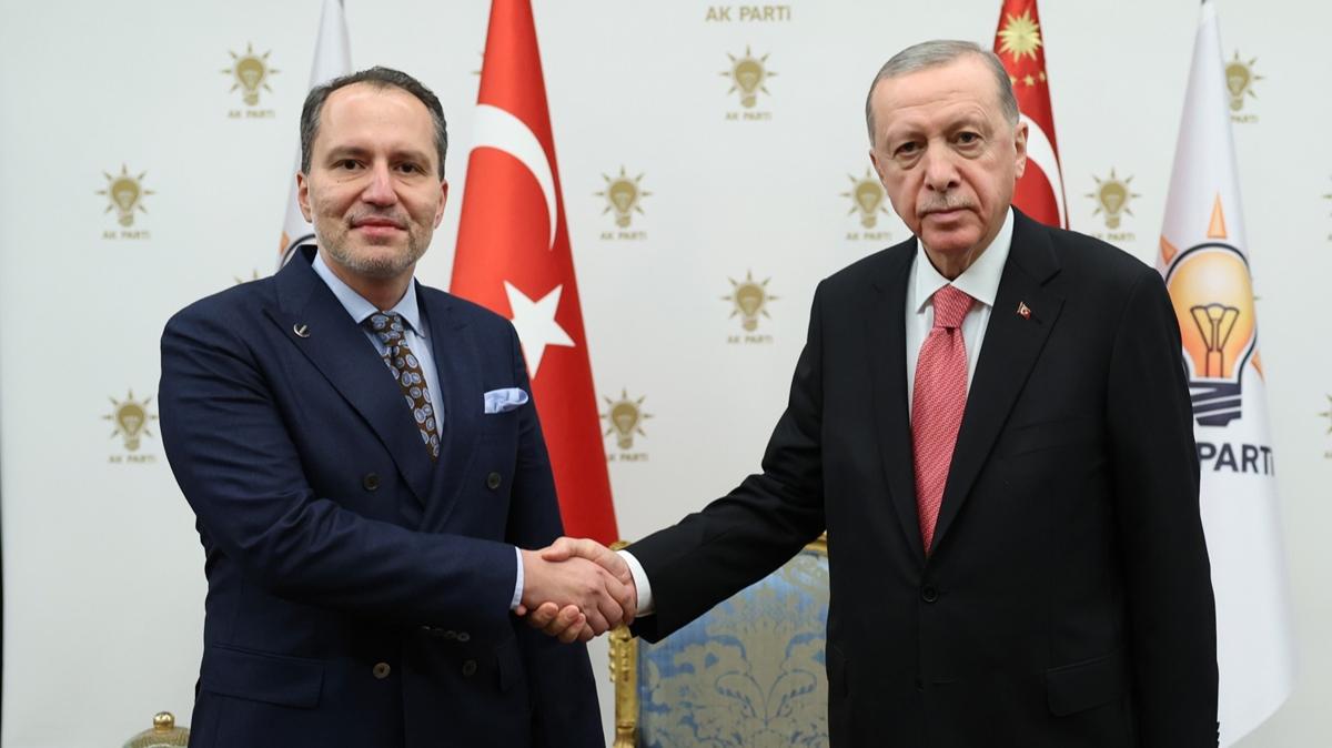 Cumhurbakan Erdoan, Yeniden Refah Partisi Genel Bakan Erbakan' kabul etti