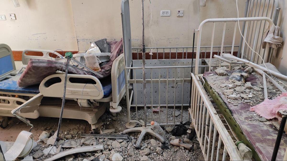 Gazze'deki Kemal Advan Hastanesi srail ordusunun basknna urad