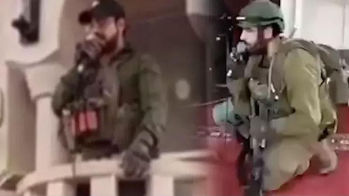 srail askerlerinden camide iren hareket... Sosyal medyada tepki yad