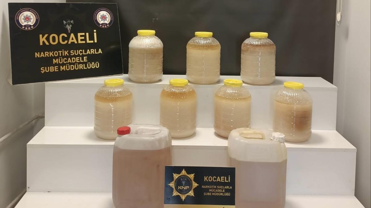 Kocaeli'de durdurulan cipin yakt deposunda 111,4 kg uyuturucu bulundu