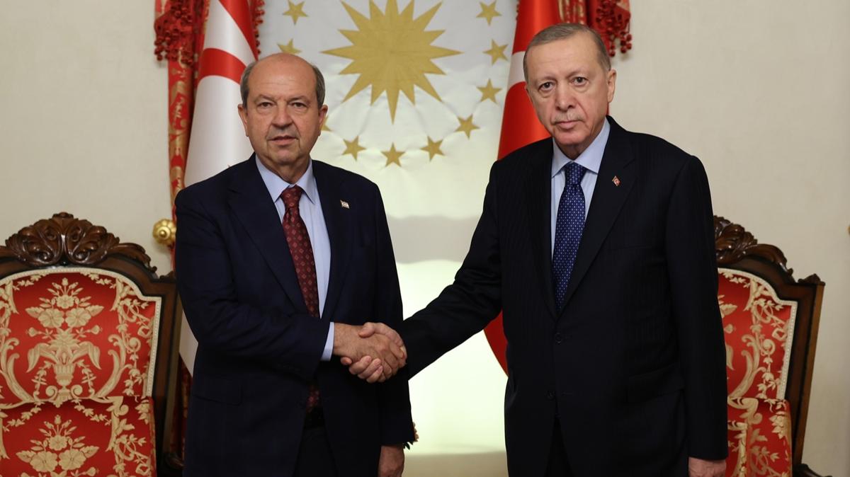Cumhurbakan Erdoan, KKTC Cumhurbakan Tatar ile grt 