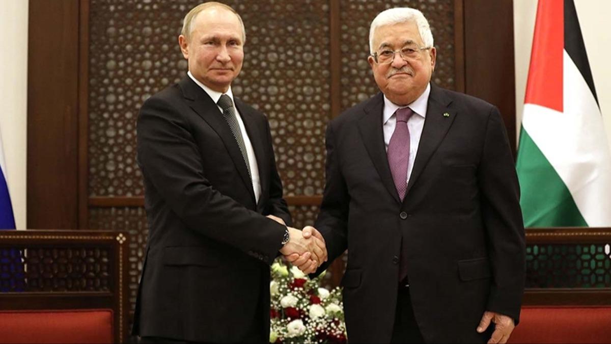Putin ve Filistin Devlet Bakan Abbas, Gazze'yi grt 