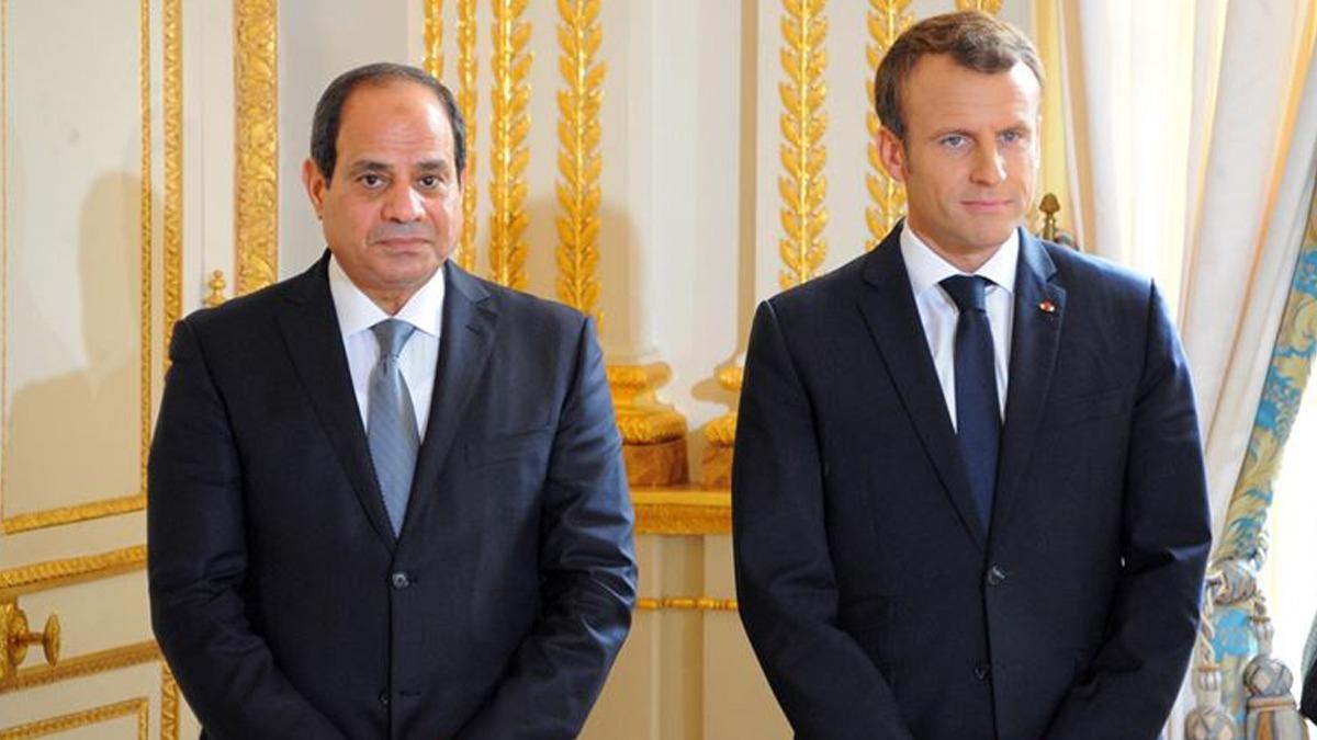 Sisi ve Macron'dan Filistin'de zm iin ''uluslararas alma'' vurgusu