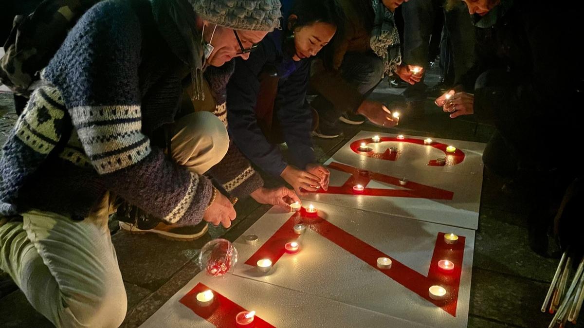Paris'te igalci srail'in Gazze'de katlettii Filistinliler anld