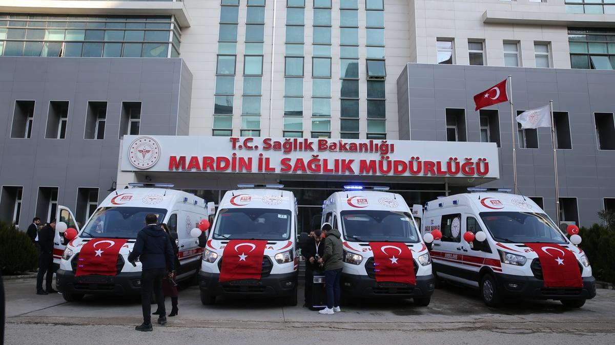 Salk Bakanlndan Mardin'e 4 ambulans  