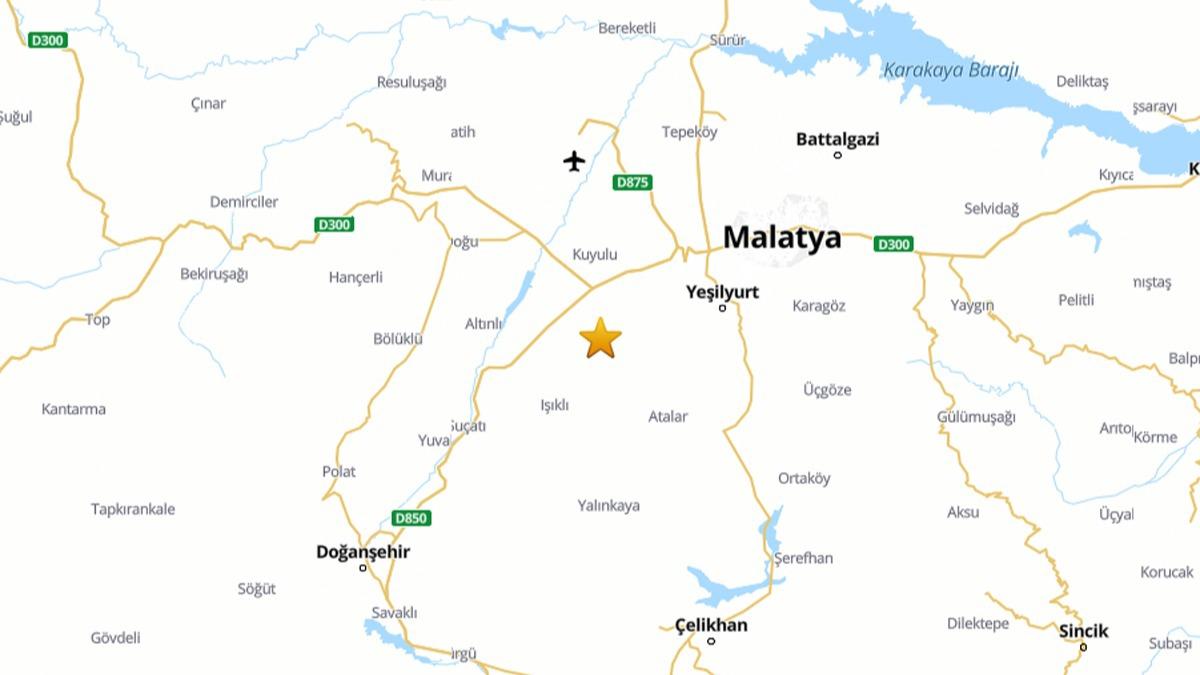 Malatya'da 4,6 byklnde deprem