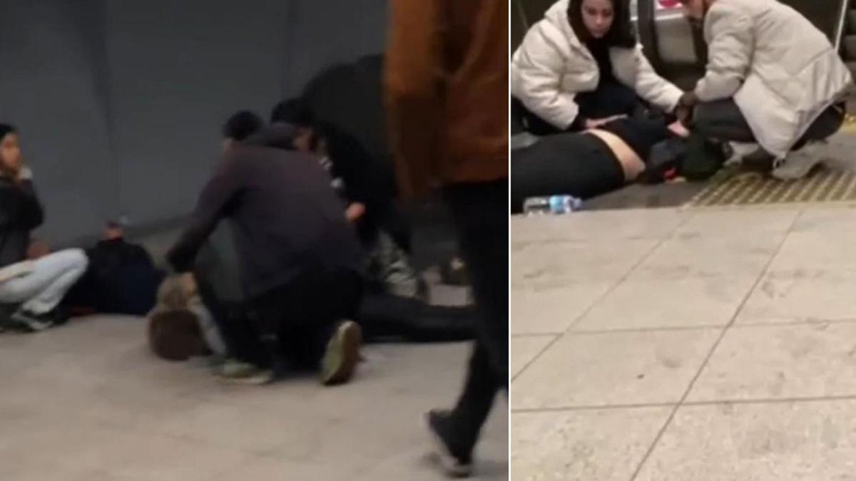 CHP'nin iradesindeki metroda yryen merdiven deheti! 5 kii yaraland
