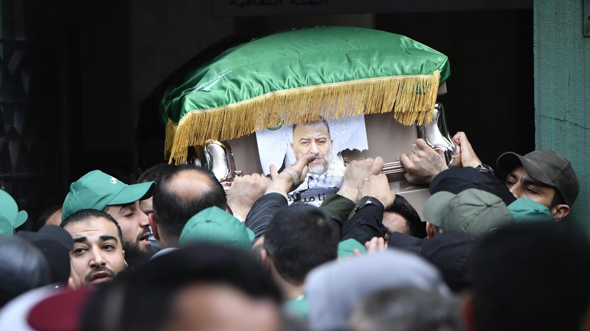Hamas yneticisi Aruri, son yolculuuna uurland