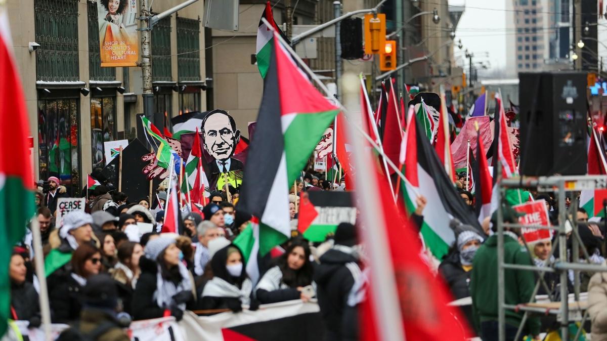 Kanada'da Filistin'e destek, srail'e tepki 