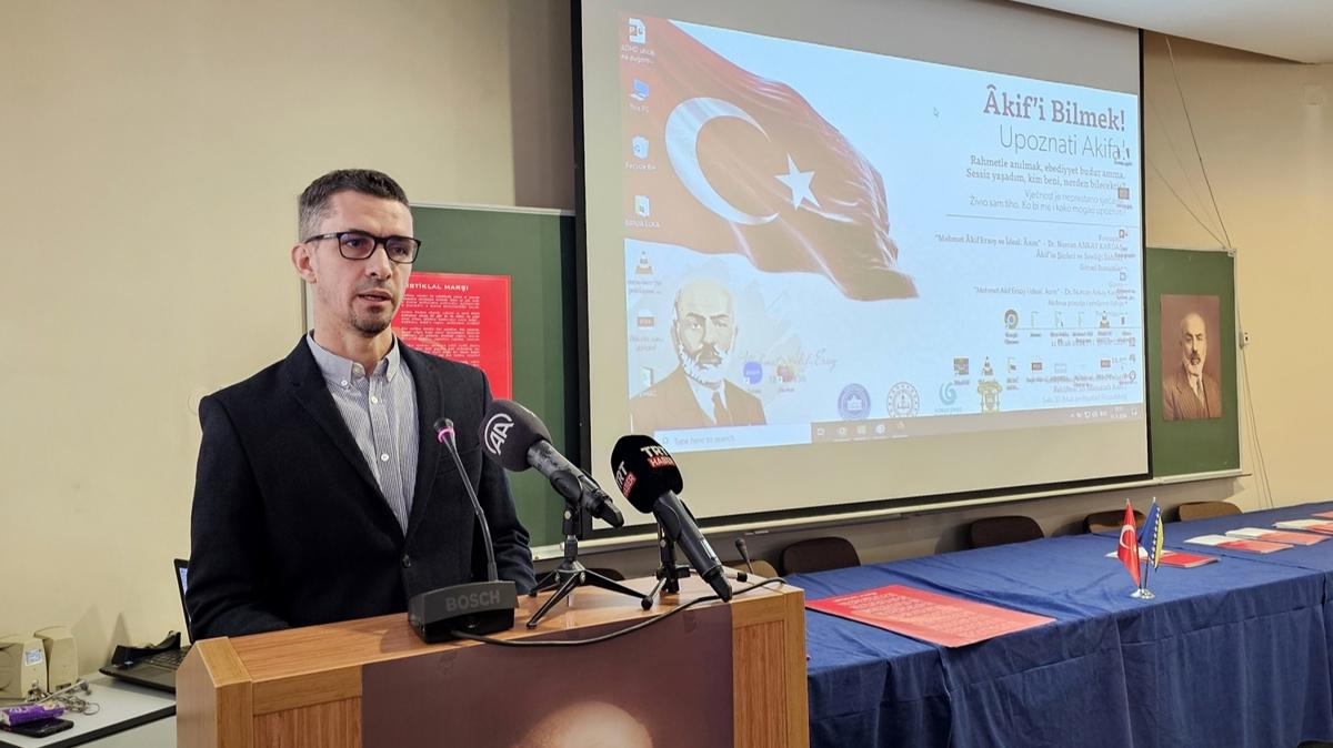 stiklal Mar'nn yazar Mehmet Akif Ersoy Saraybosna'da ''Akif'i Bilmek'' programnda anld