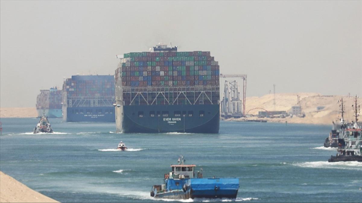 Kzldeniz'deki konteyner gemi trafii geen yla gre yar yarya azald