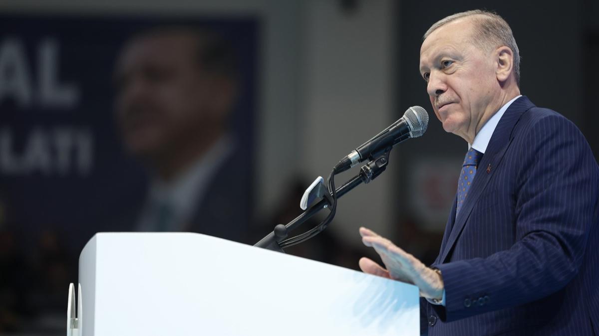 Cumhurbakan Erdoan: CHP ve DEM lkenin lehine ne varsa birlikte takoz koyuyorlar