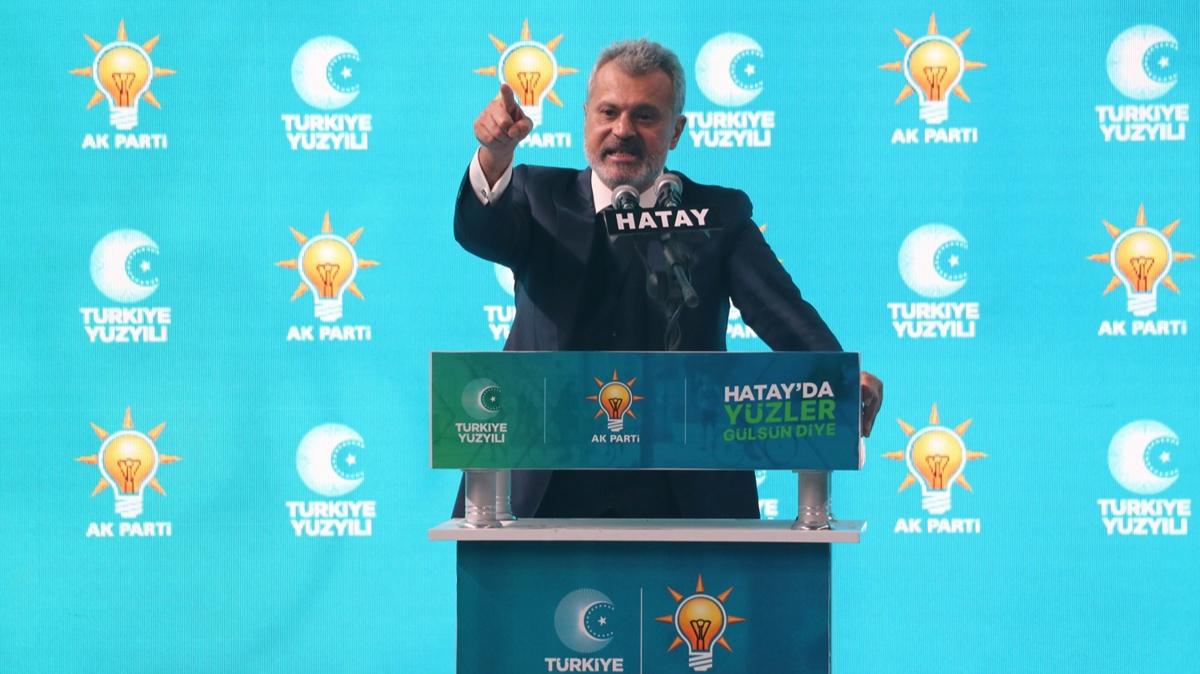 AK Parti Hatay Bykehir Belediye Bakan aday ntrk: Felaketten kan Hatay'mz kendi kaderine de mahkum etmeyeceiz