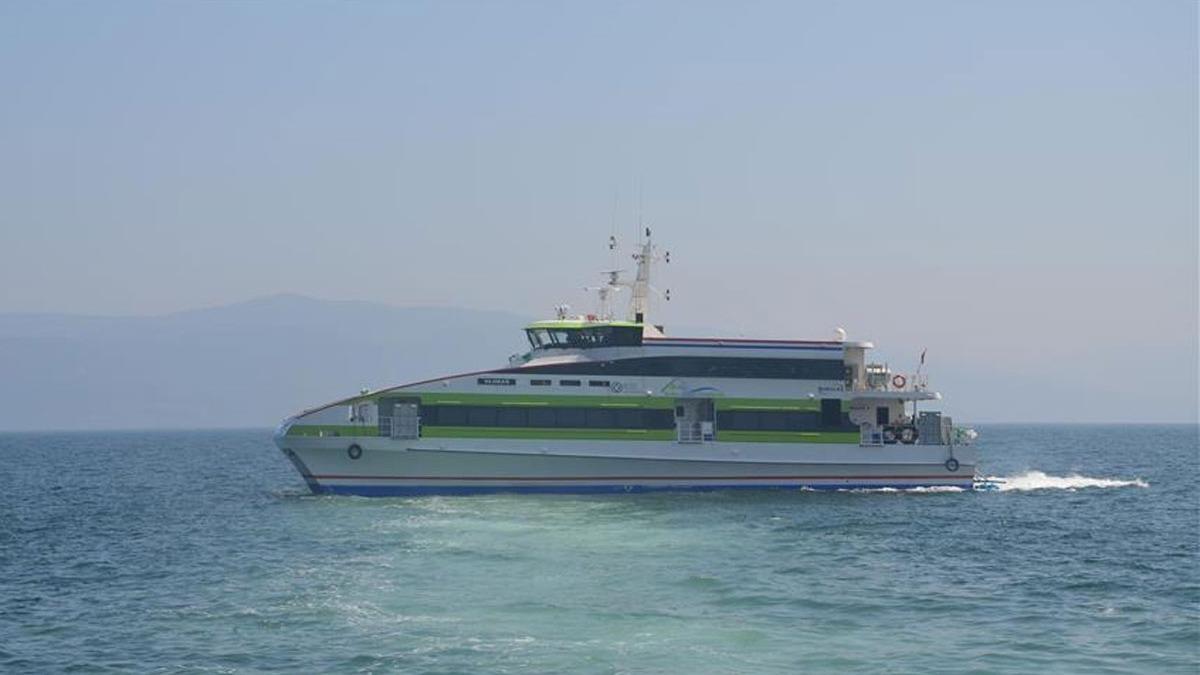 Bursa'da deniz otobs seferlerine kuvvetli rzgar engeli