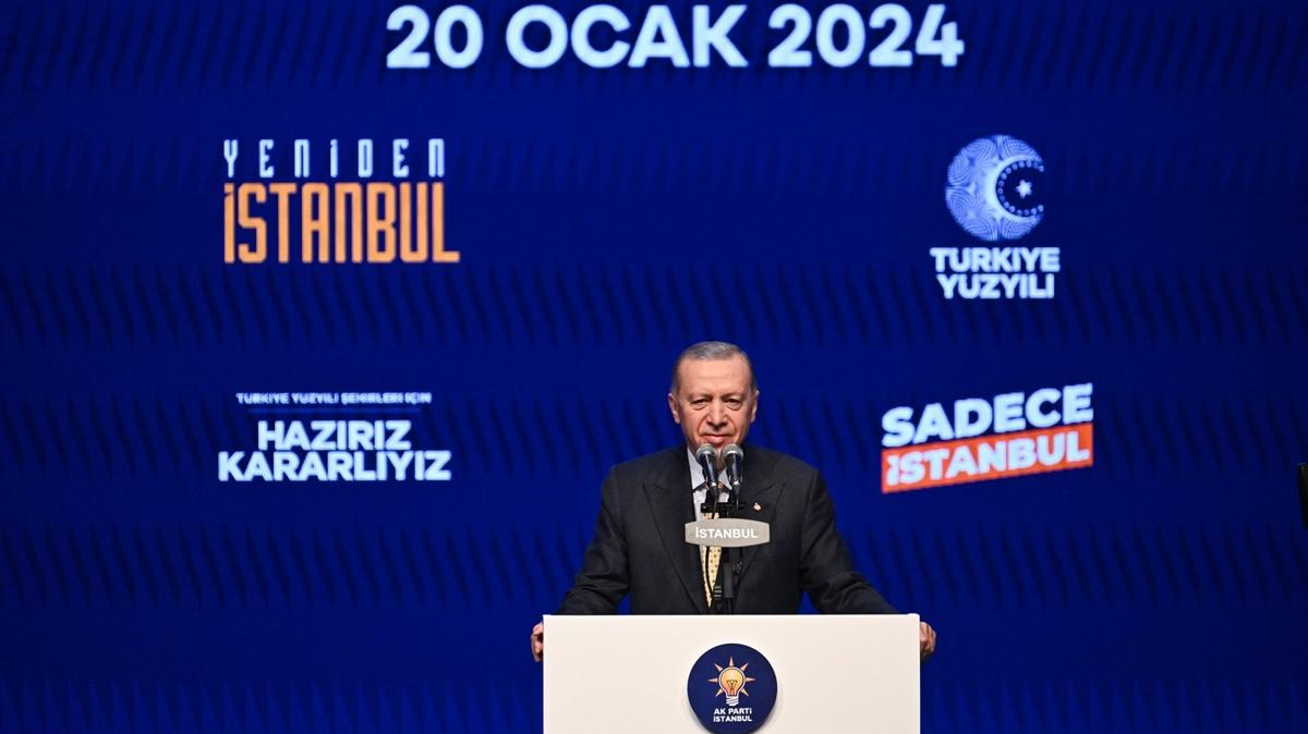Cumhurbakan Erdoan, AK Parti'nin stanbul ile belediye bakan adaylarn aklad