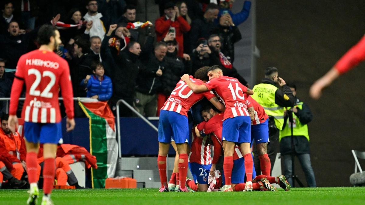 Atletico Madrid'e tek gol yetti!