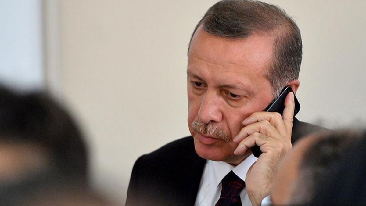 Cumhurbakan Erdoan'dan taziye telefonu 