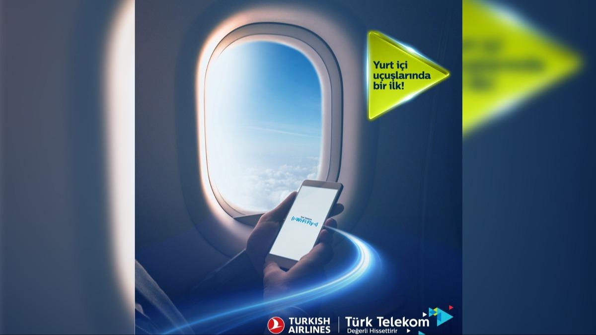 Trk Telekom ve Trk Hava Yollar'nn ibirlii byyor