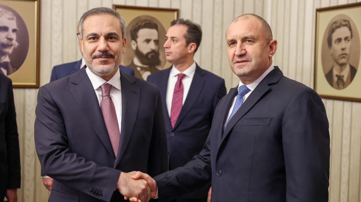 Bakan Fidan, Bulgaristan Cumhurbakan Radev ile grt