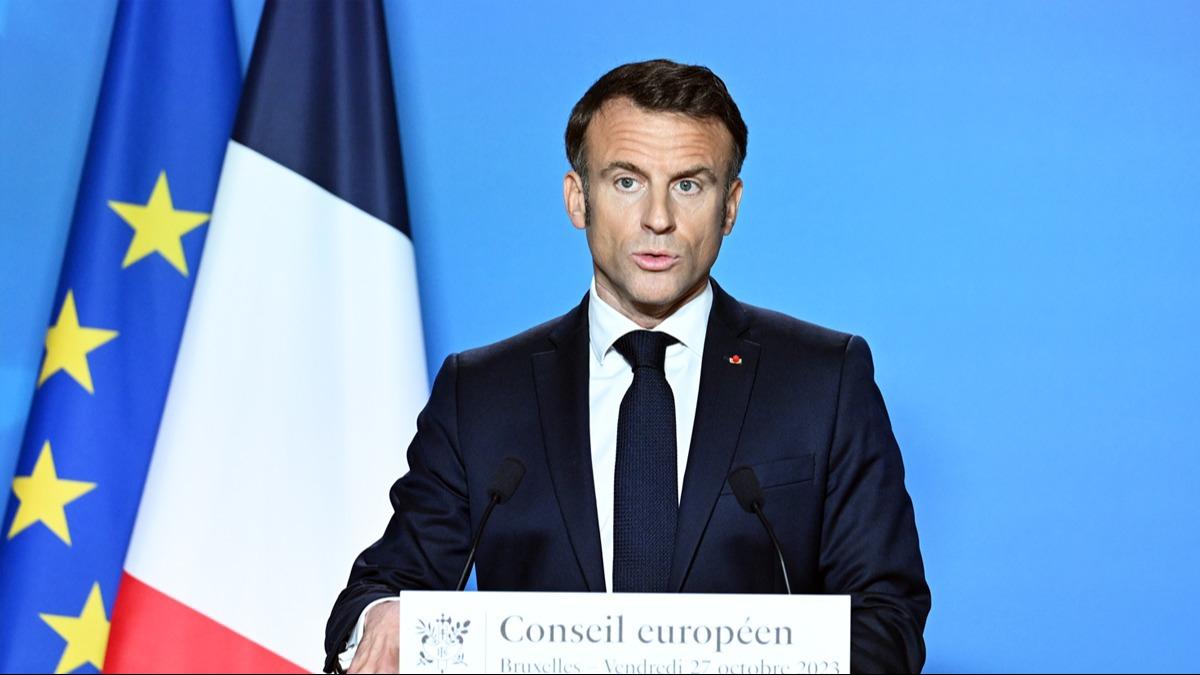 Macron'dan ''ifti protestolarnda tm sorumluluun AB'ye yklenemeyecei'' mesaj