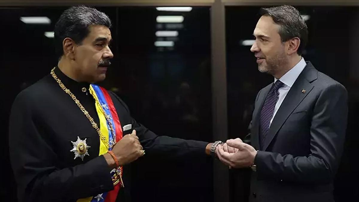 Bakan Bayraktar Maduro ile grt