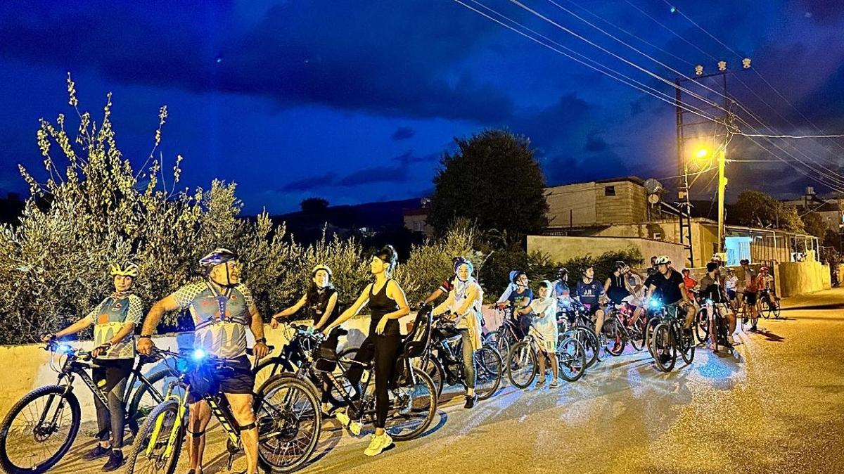 Hatay'da deprem ehitlerinin ansna bisiklet turu 