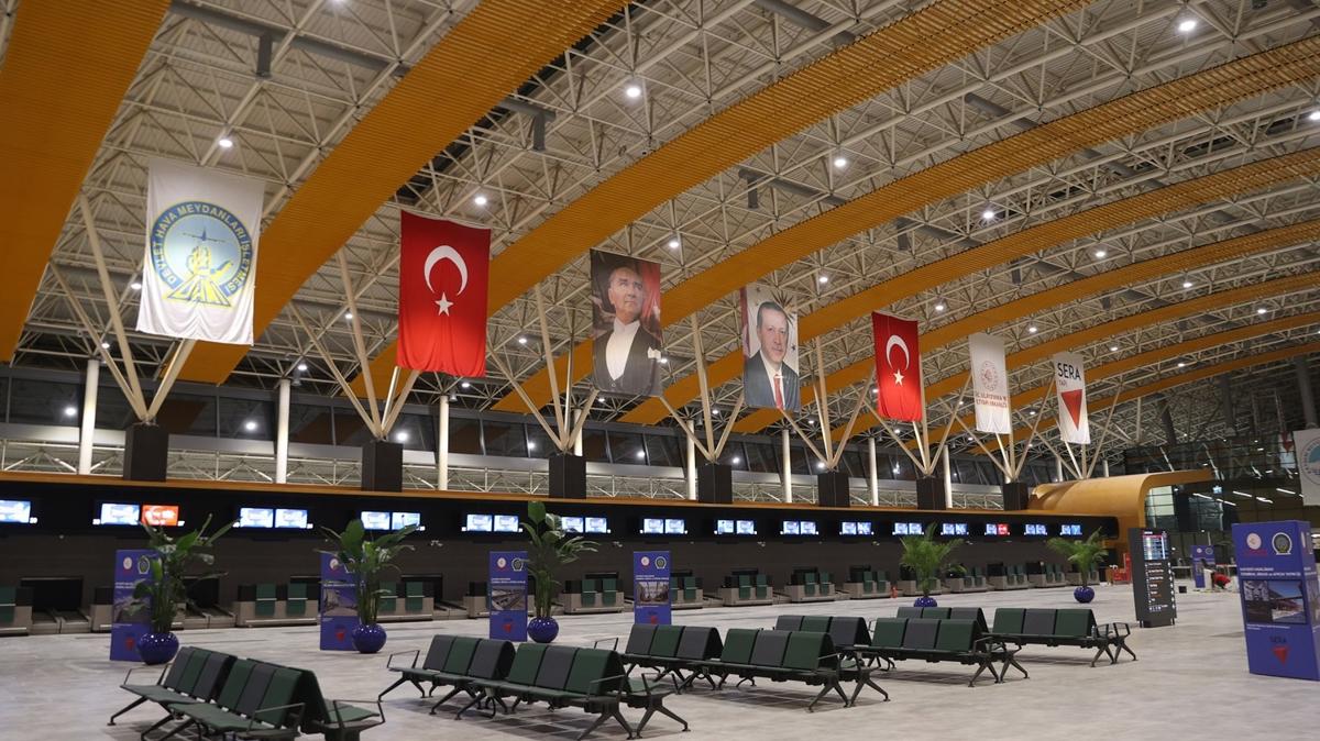 Kayseri Havaliman'nn yeni terminal binas hizmete ald 
