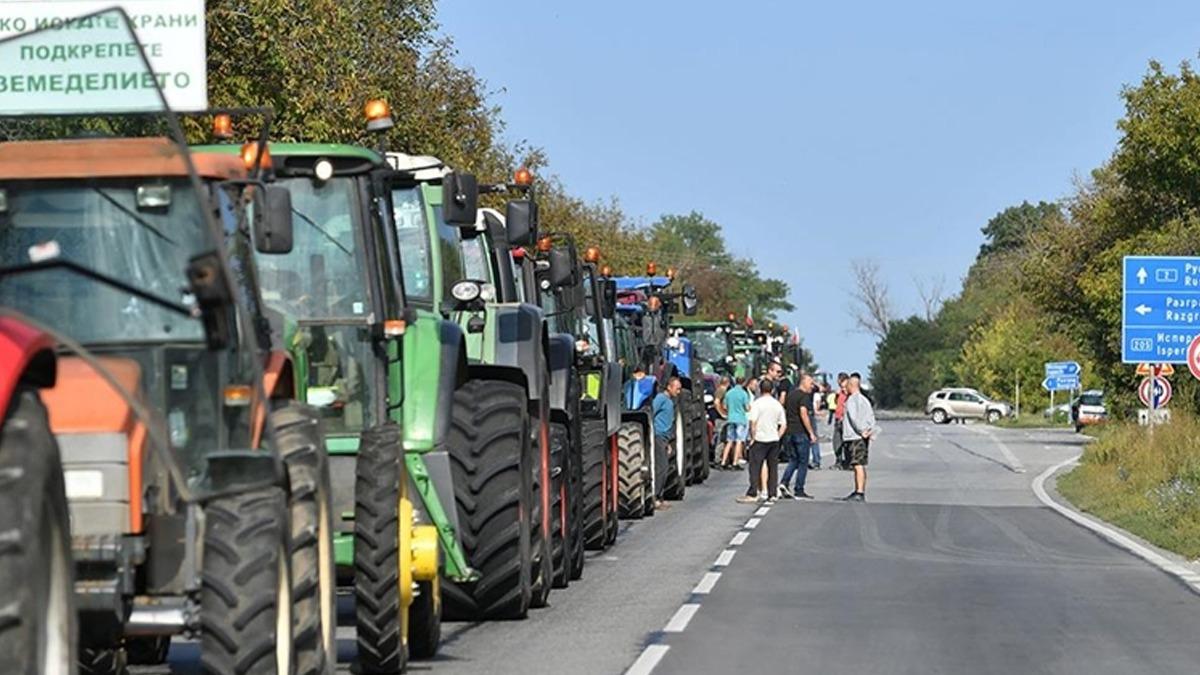 Bulgaristan'da tarm sektr alanlar eylemde 