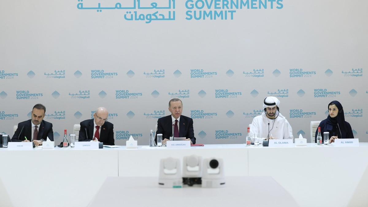 Cumhurbaşkanı Erdoğan, BAE'de uluslararası yatırım firmaları ile bir araya geldi