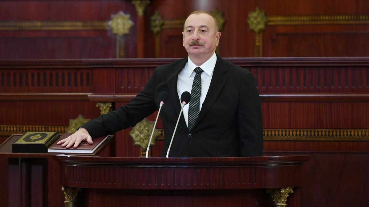 Azerbaycan Cumhurbakan Aliyev yemin etti